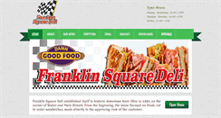 Desktop Screenshot of franklinsquaredeli.com