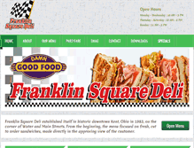 Tablet Screenshot of franklinsquaredeli.com